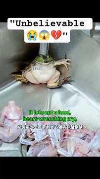 Heartbreaking 🐸💔 Frog’s Mercy Cry. #animalrescue #USA #viral