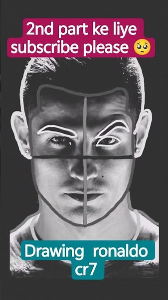 How to Draw Cristiano Ronaldo ✏️⚽ | CR7 Pencil Sketch Tutorial #shorts #artist#drawing #shortsfeed