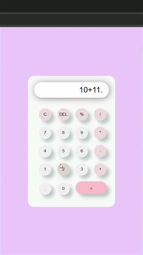 Calculator using html, css, js