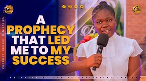 A PROPHECY THAT LED ME TO SUCCESS! "We also have the prophetic message as something completely reliable, and you will do well to pay attention to it, as to a light shining in a dark place, until the day dawns and the morning star rises in your heart." 2 Peter 1:9 Brace yourself to watch how a prophetic word led this woman to her destiny. Certainly, your faith shall be shifted to another level for the glory of God. | Prophet Cedric Ministries