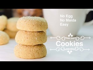 Almond Semolina cookies easy recipe | Quick almond cookies | Almond cookies with wheat flour