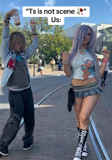 Scene Boy Reveal 🤭 SCENE BOY REMIX OUT NOW @bayymack 🩵 #newmusic #sceneboyremix #veondre #bayymack