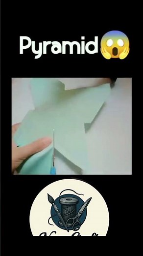 How to Make a Paper PYRAMID Easy #papercrafts #craft #shorts
