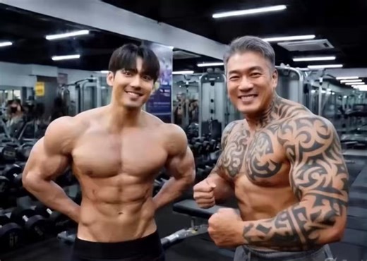 Two bodybuilders, both carved from years of iron and discipline, step into a quiet gym after hours. No crowd, no music—just raw intent. The challenge is simple: trade gut punches, no backing down, until one breaks. Senior versus junior. Experience versus rising power.The first hit lands hard—deep, solid. The younger one exhales sharply but holds his ground, abs tightening like armor. He fires back, a clean shot to the core. The sound echoes—flesh meeting force. Back and forth they go, fists digg