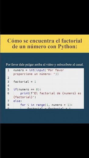 Cómo se encuentra el factorial de un número con Python (AJTekniko)