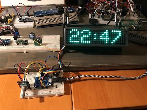 DIY: wifi alarm clock - Wemos D1 mini - MAX7219 led matrix