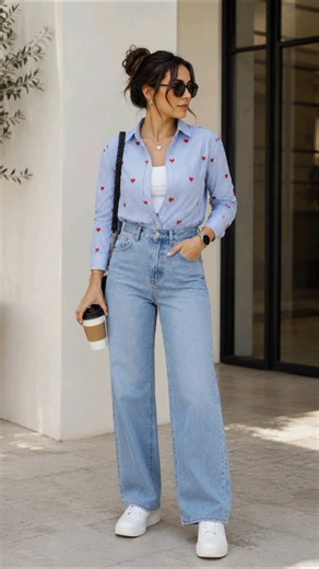 Blue & denim, always a vibe 💙✨ #fashioninspo #fashion #ootdguide #ytshorts #shorts #trendingshorts