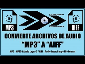 Convertir audio mp3 a aiff - EZ CD Audio Converter