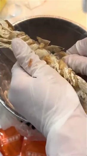 One Process Of Cleaning And Preparing A Crab 🦀🔪