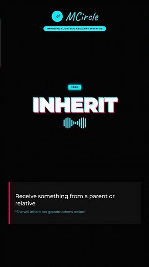 Learn English: What is Inherit? | Vocabulary Shorts