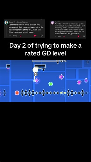 Geometry Dash: Day 2 of Creating a Rated Level