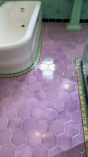 Beautifully Restored 1920s Art Deco Bathroom