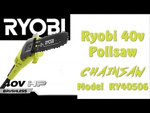 The first cut is the deepest! Trimming Trees Made Easy Ryobi 40v Polesaw Review RY40506