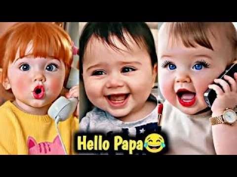 Cutest Baby Laugh Ever 😂 | Baby Says “Hello Papa” In Adorable Voice | Trending Kids Moment 2025