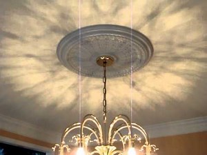 How to install a ceiling medallion part 3, the completed project.