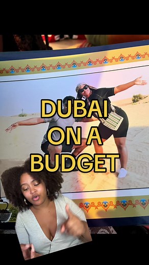 Dubai on a budget? I got you! Here’s how to plan a vacation to Dubai on a budget with flight, hotel, and activities included. Heres where to stay, when to go and things to do in Dubai. Visit the Burj Khalifa, have dinner in the desert, go to the Sundown Brunch at Seven Sisters Dubai, go on a shared yacht tour and visit the Global Village #traveltiktok #travelonabudget #visitdubai