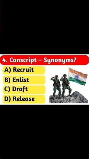 "Conscript Synonyms You MUST Know! ⚡ | English Vocabulary" #shorts
