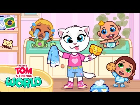 Tem bebê pra todo lado! 👶💥 Talking Tom & Friends: Mundo (Vídeo de Jogabilidade: Creche)