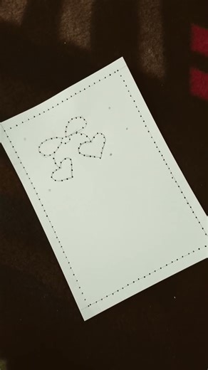 Easy Paper Embroidery Design 😍☺️ # Shorts