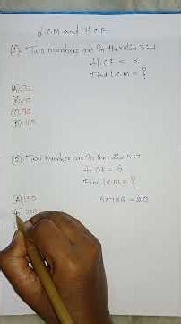 L.c.m and H.C.F Follow For more ‪@mathsstudent25‬