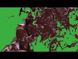 Chocolate green screen | GREEN SCREEN Video Effects| chocolate liquid splash