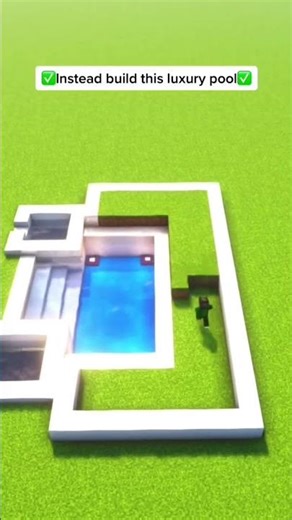Minecraft Luxury Pool Tutorial 🏖️🔥#minecraft #shorts