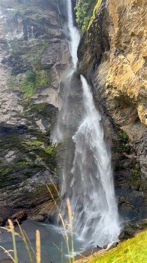 Switzerland ❤️Explore the famous Reichenbach falls.#relax #nature #waterfall #detox