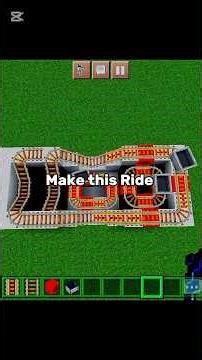 make minecraft mini ride #shorts #build #music