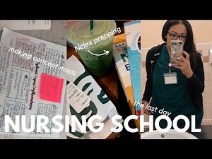 DAY IN THE LIFE | Nursing Student, Final exams & NCLEX Predictor, Making Concept Maps + more