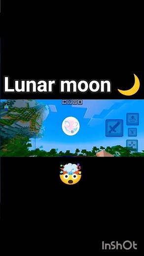 I found lunar moon in Minecraft bedrock édition #shorts #minecraft