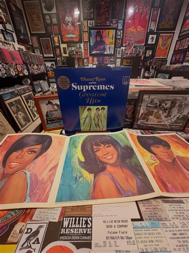 Wholelottavinyl | The Supremes- Diana Ross and the Supremes Greatest Hits - 2 LP Deluxe Package with 3 signed paintings. The Supremes were an “American Girl... | Instagram