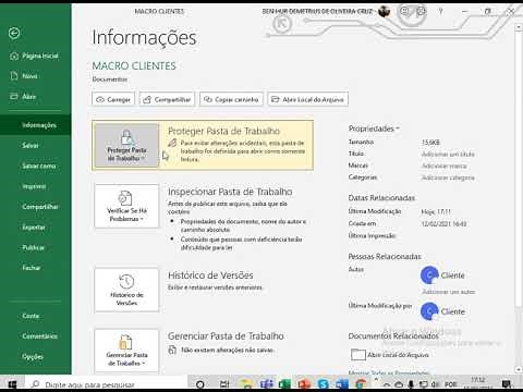 PROTEGENDO SOMENTE LEITURA Excel 2019
