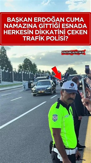CB Erdoğan'ın Konvoyu Geçerken Bıyıklı Trafik Polisi Dikkat Çekti 😎