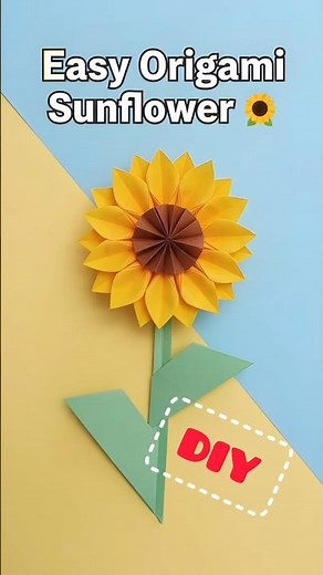 How to Make an Origami Sunflower (and Other Paper Flowers)
