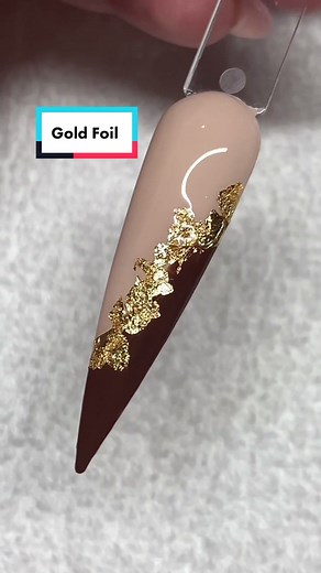 Simple Gold Foil Nail Design Tutorial