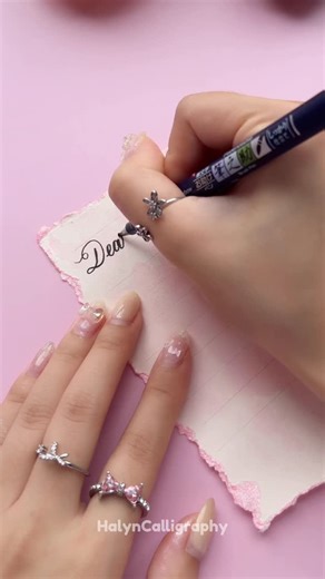 Halyn Calligraphy on Instagram: "Romantic Love Letter Idea 💌 Vintage Handmade Gift"