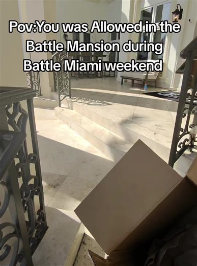 The Battle mansion was sweet Icl 🌴 #battlemiami #battelsports #battlemansion #foryoupage #fyp