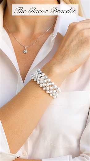 Meet the Glacier Bracelet — an elegant right-angle weave design that shimmers with pearls and crystals, like freshly fallen frost. For a limited time, enjoy 20% OFF during this exclusive pre-sale and be among the first to make this wintry beauty. Use Coupon Code - GLACIER10 at check out to save 20% OFF the kit - set to ship Oct. 28th when the tutorial goes LIVE | PotomacBeads.com