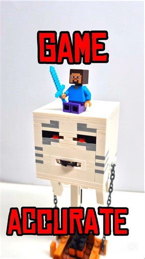 It Took LEGO 10 YEARS To Make the GHAST Game ACCURATE! #lego #legopieces #minecraft #minifigures