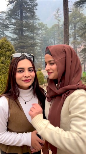 Khushnuma_Mam on Instagram: "Pahado p jakr sab thik ho jata hai #. . . . #reels #explore #reelitfeelit #viral #reelsinstagram #trend #trending #sisters #bestfriend #soul #mountain #explore"