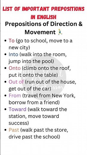 🏃‍♂️ Master Prepositions of Direction & Movement | Learn with Examples! 🚀📚