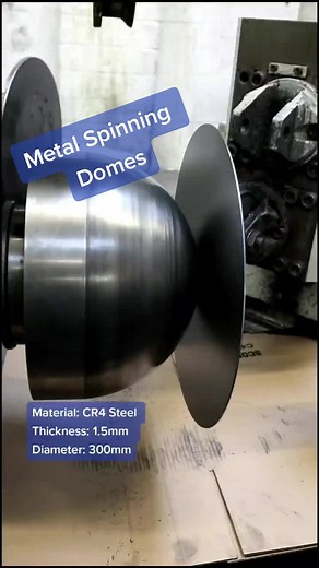 #MetalSpinning Domes from CR4 #Steel🏭 #foryou #fyp #howitsmade #craft #oddltsatisfying #engineering
