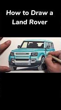 How to Draw a Land Rover Defender | Easy Step by Step Drawing Tutorial 🚙✏