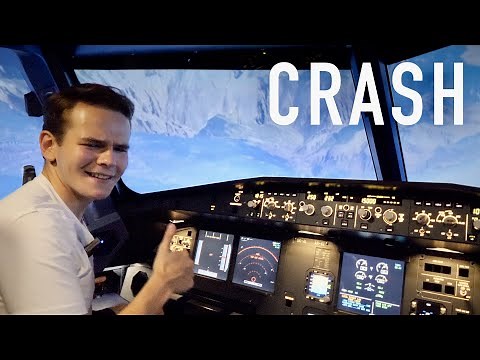 Flying A FULL MOTION a320 Simulator (I Crashed)