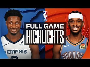 GRIZZLIES at THUNDER | FULL GAME HIGHLIGHTS | December 22, 2025