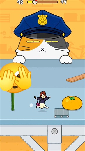 girl chasing by a cat escape shorts part 48-49😰😱