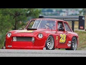 MG-B GT with Rover 4.6L V8 Swap || 450Hp/1020Kg Monster - Knox HillClimb 2018