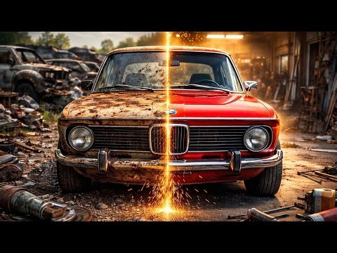 ASMR Car Restoration | 1972 BMW 2002 – Junkyard Find to Full Restoration (Rust to Showroom Condition