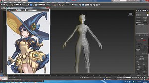 3DMAX人物角色建模女性人物模型制作教程