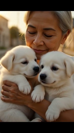 two little puppy saved by older age lady #emotional# heart tuching story #puppy #cutedog